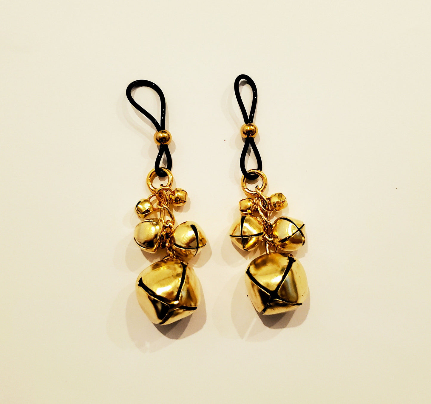 Jingle Bell Nipple Noose Non-Pierced/Fake Nipple Rings Christmas Lingerie