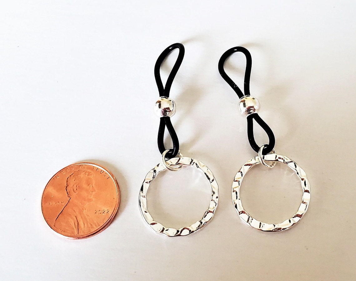 Silver Plated Fake Nipple Rings