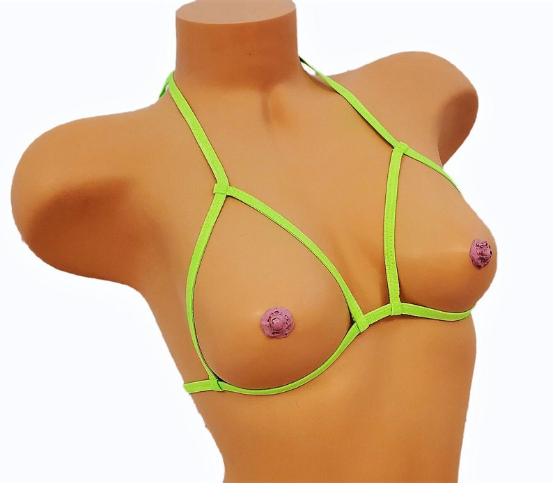 Micro Uncensored Neon String Bikini Set