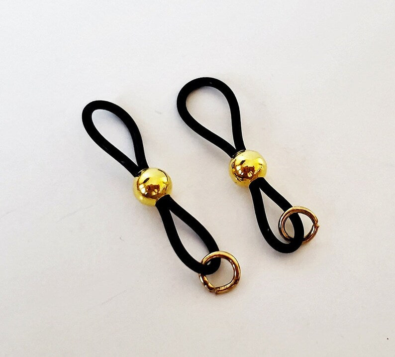 Non-Pierced Nipple Noose Lingerie Jewelry, Fake Nipple Rings