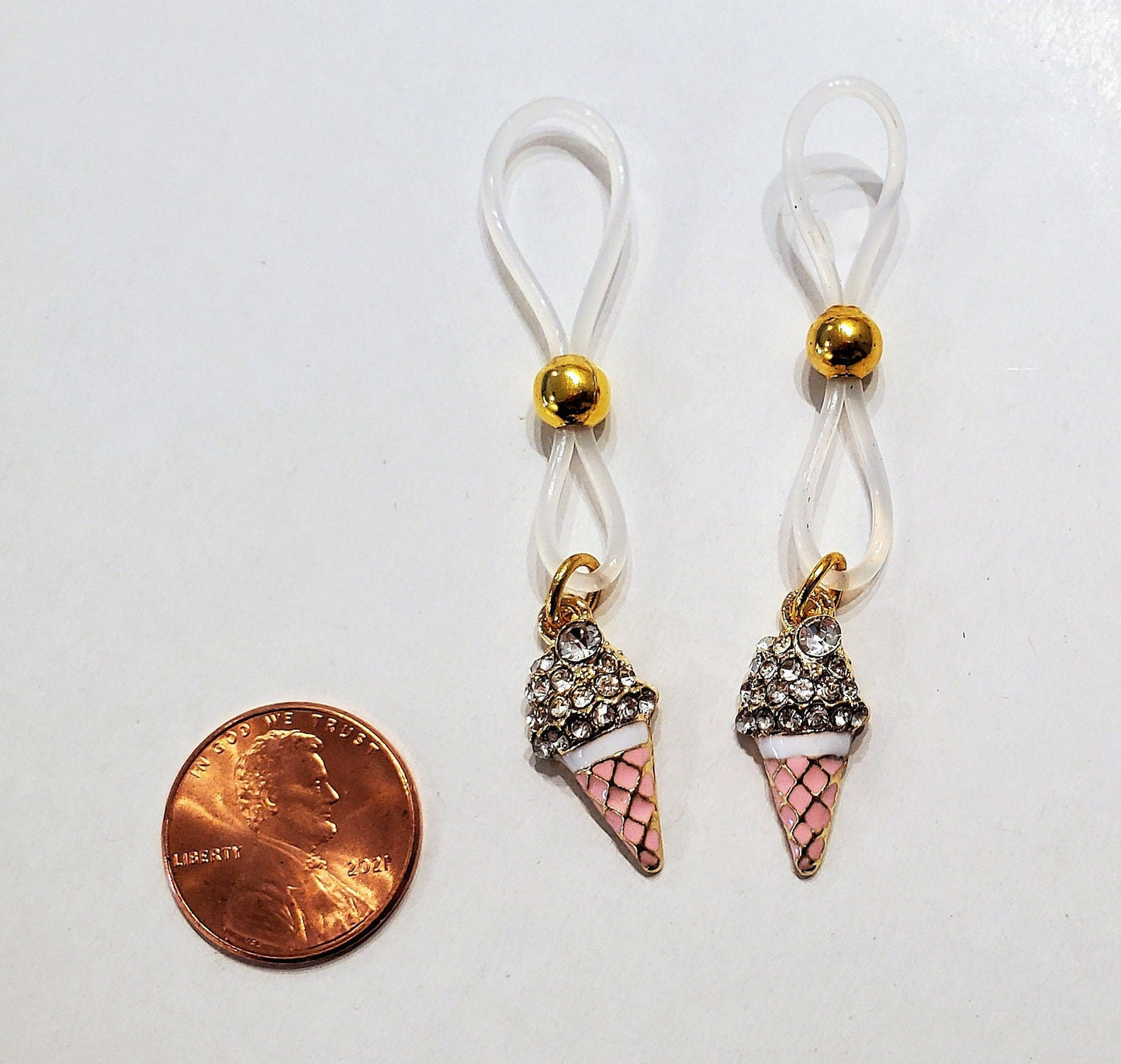 Ice Cream Nipple Rings, Non-Pierced Nipple Noose