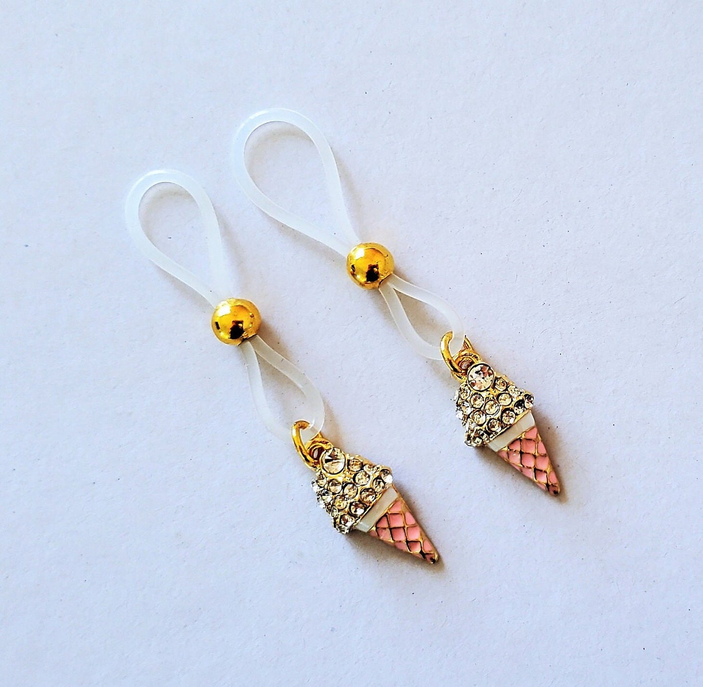 Ice Cream Nipple Rings, Non-Pierced Nipple Noose