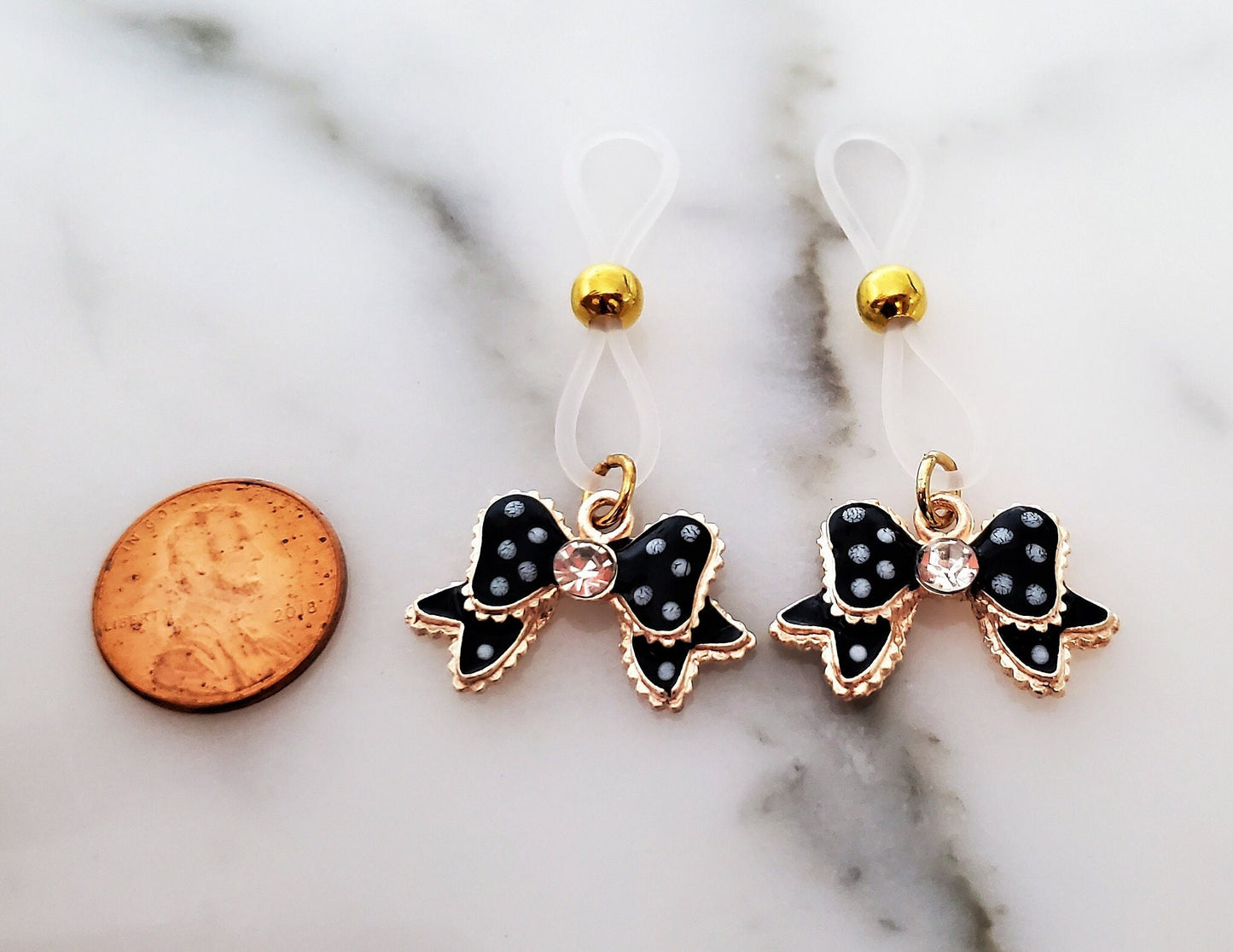 Nipple Noose Jewelry, Fake Bow Nipple Rings