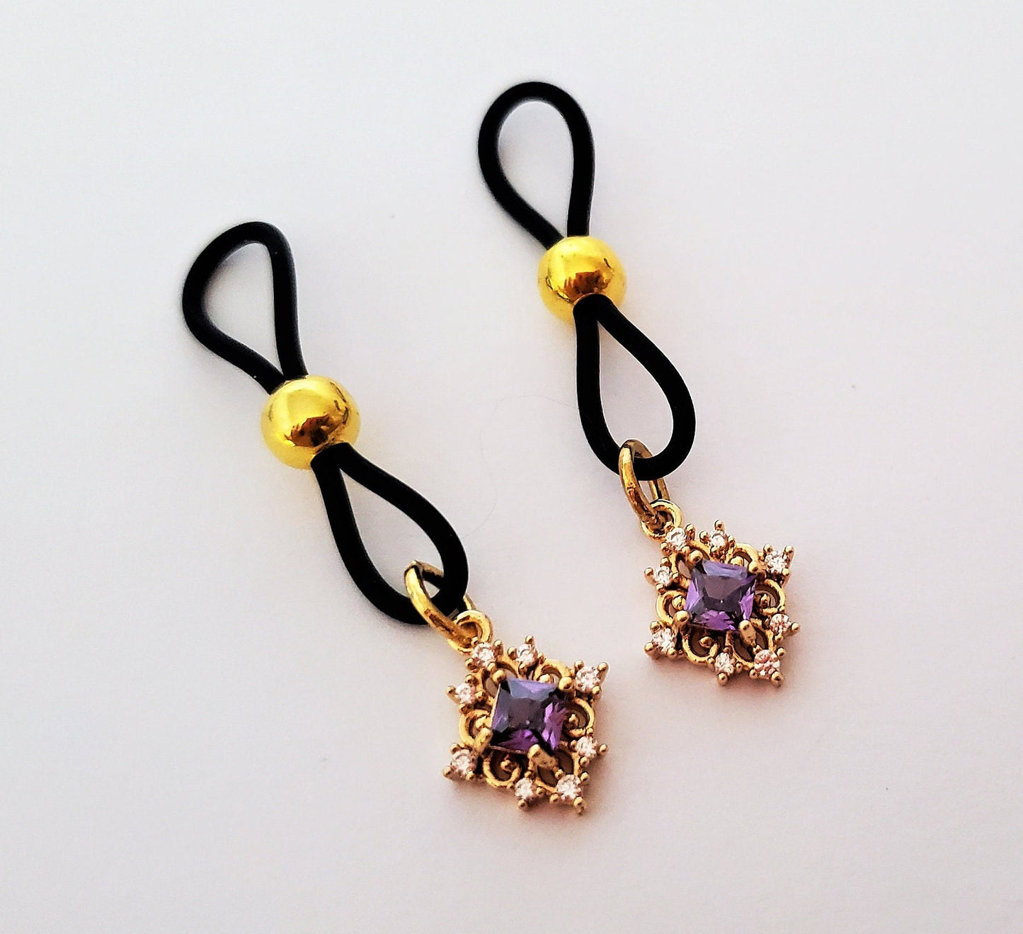 Nipple Noose, Silicone Non-Pierced Nipple Rings, BDSM Nipple Jewelry