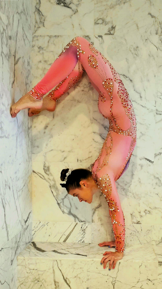 Rhinestone Costume Full Body Festival Aerial Acrobatics Catsuit