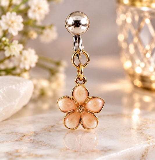 Non Piercing Clit Clip Labia Jewelry Clip Intimate Flower Lingerie Jewelry