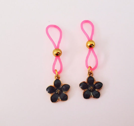 Flower Nipple Nooses Fake Nipple Piercings for Women