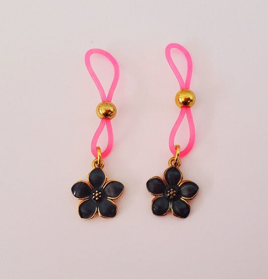 Flower Nipple Nooses Fake Nipple Piercings for Women