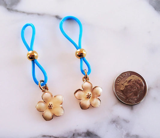 Flower Nipple Nooses Fake/Non-Pierced Nipple Rings Lingerie