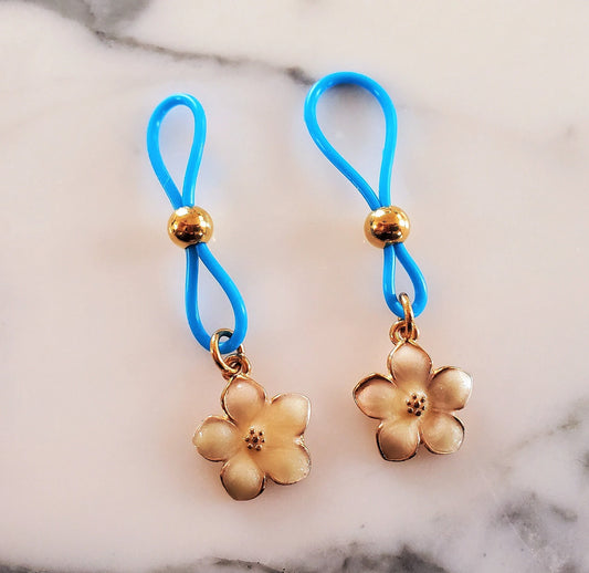 Flower Nipple Nooses Fake/Non-Pierced Nipple Rings Lingerie