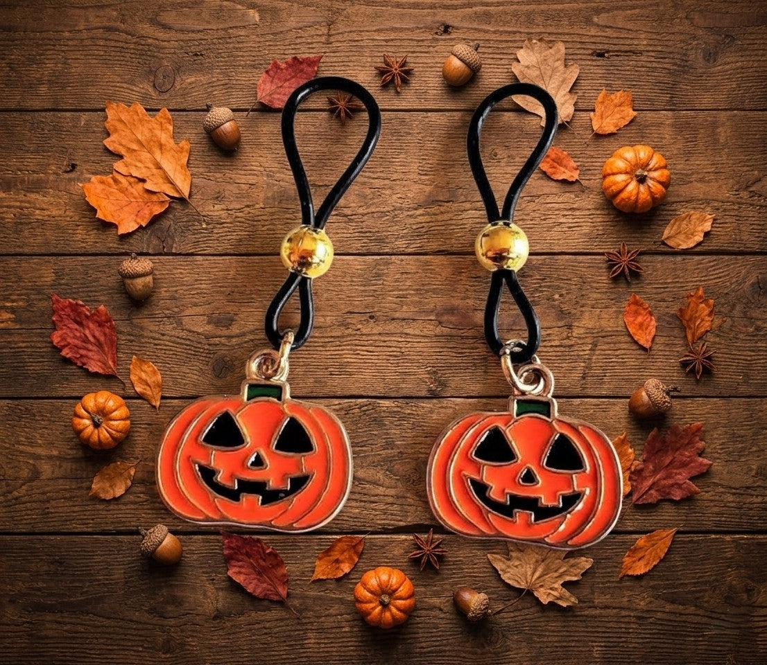 Halloween Pumpkin Nipple Noose Jack-O-Lantern Nipple Jewelry