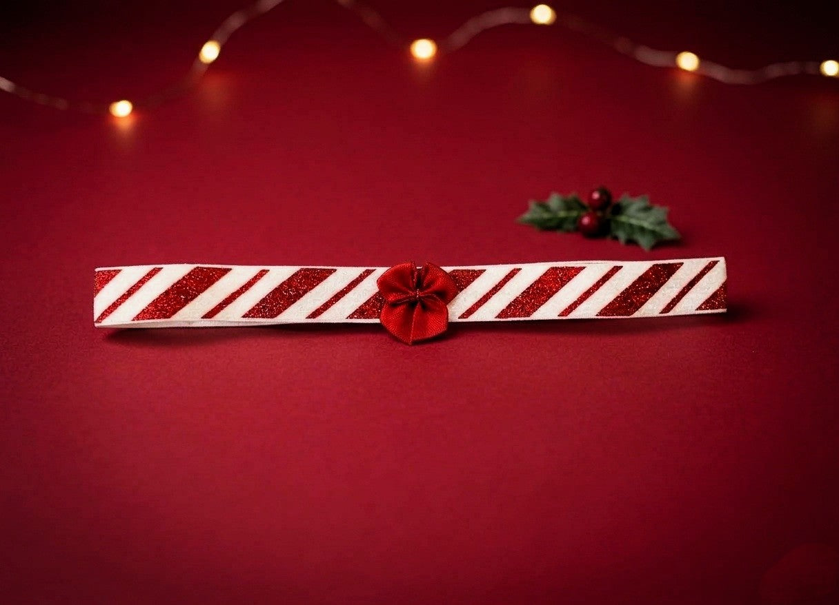 Candy Cane Glitter Christmas Lingerie Leg Garter