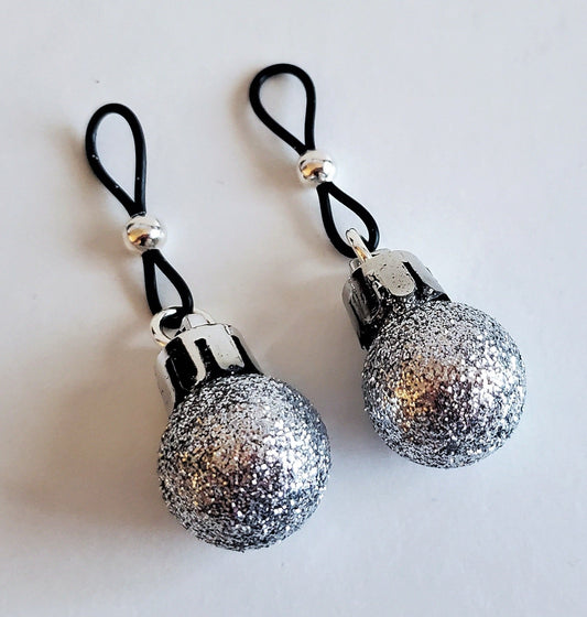 Sexy Christmas Non-pierced Fake Nipple Rings, Erotic X-Mas Nipple Noose Jewelry