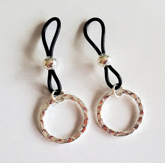 Silver Plated Fake Nipple Rings