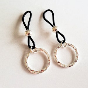 Silver Plated Fake Nipple Rings