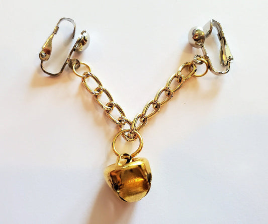 Jingle Bell Clitoral Jewelry, Labial Clit Clamps Christmas Pussy Jewelry