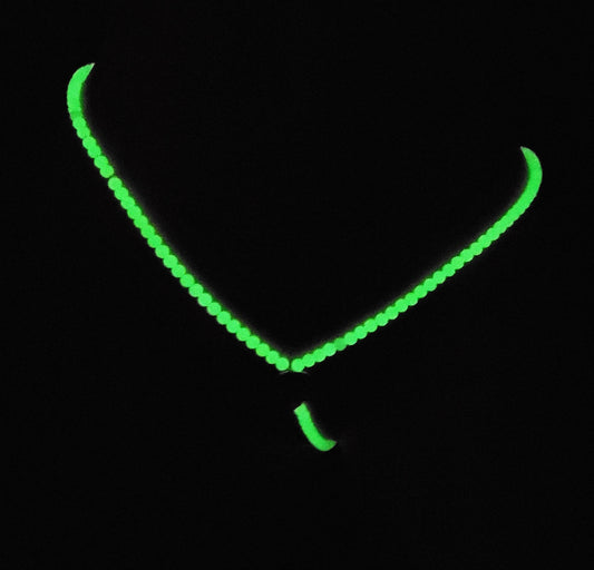 Glow In Dark Beaded Crotchless Thong Lingerie Panty