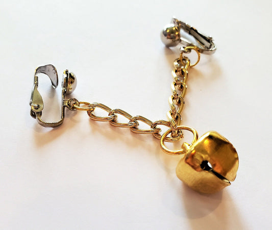 Jingle Bell Clitoral Jewelry, Labial Clit Clamps Christmas Pussy Jewelry