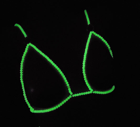 Glow In Dark Chest Harness Lingerie Rave Bra