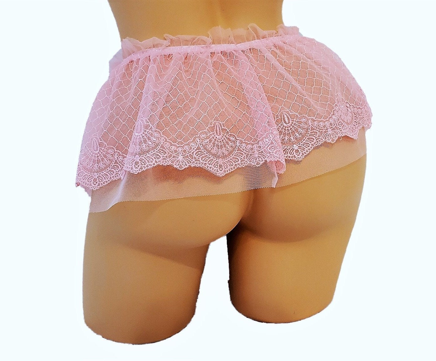 Custom Pink Lingerie Mini Skirt Custom Pink Lingerie Mini Skirt