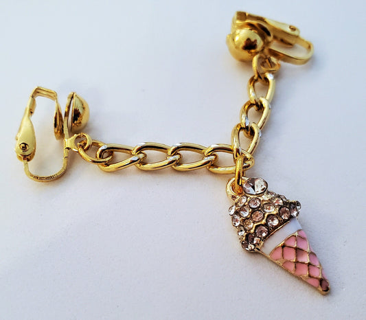 Yummy Pink Ice Cream Clip On Pussy Jewelry