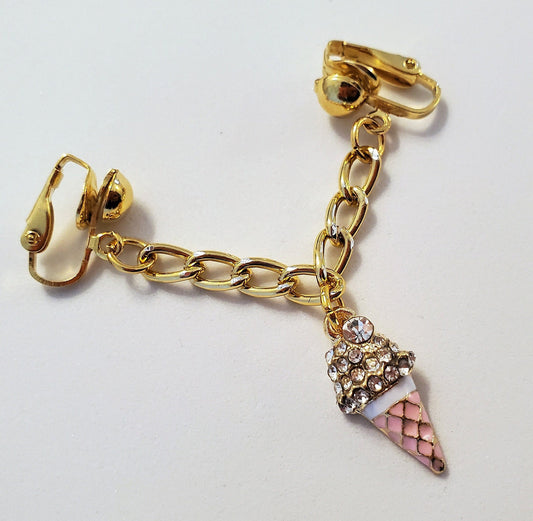 Yummy Pink Ice Cream Clip On Pussy Jewelry