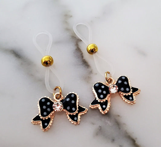 Nipple Noose Jewelry, Fake Bow Nipple Rings